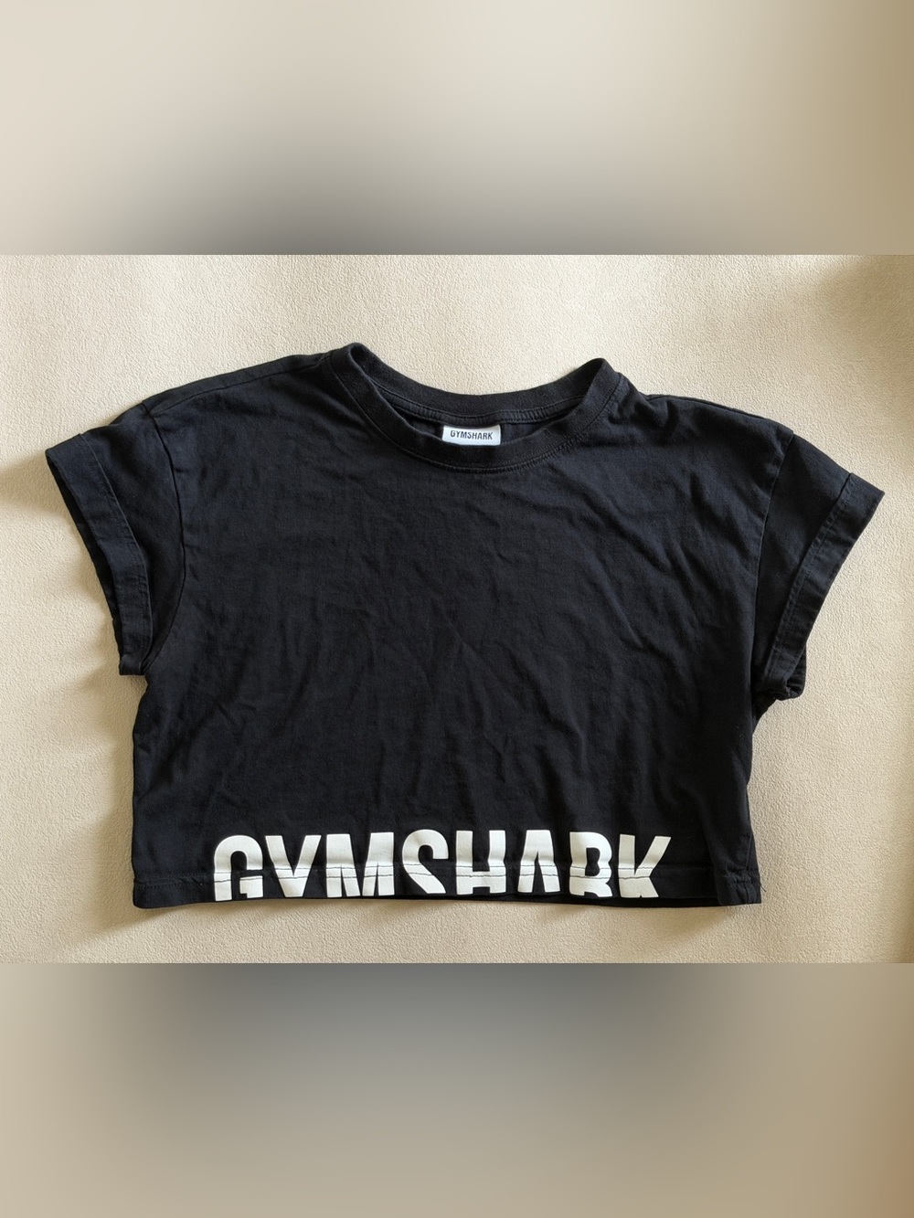 Gymshark Black Crop Tee